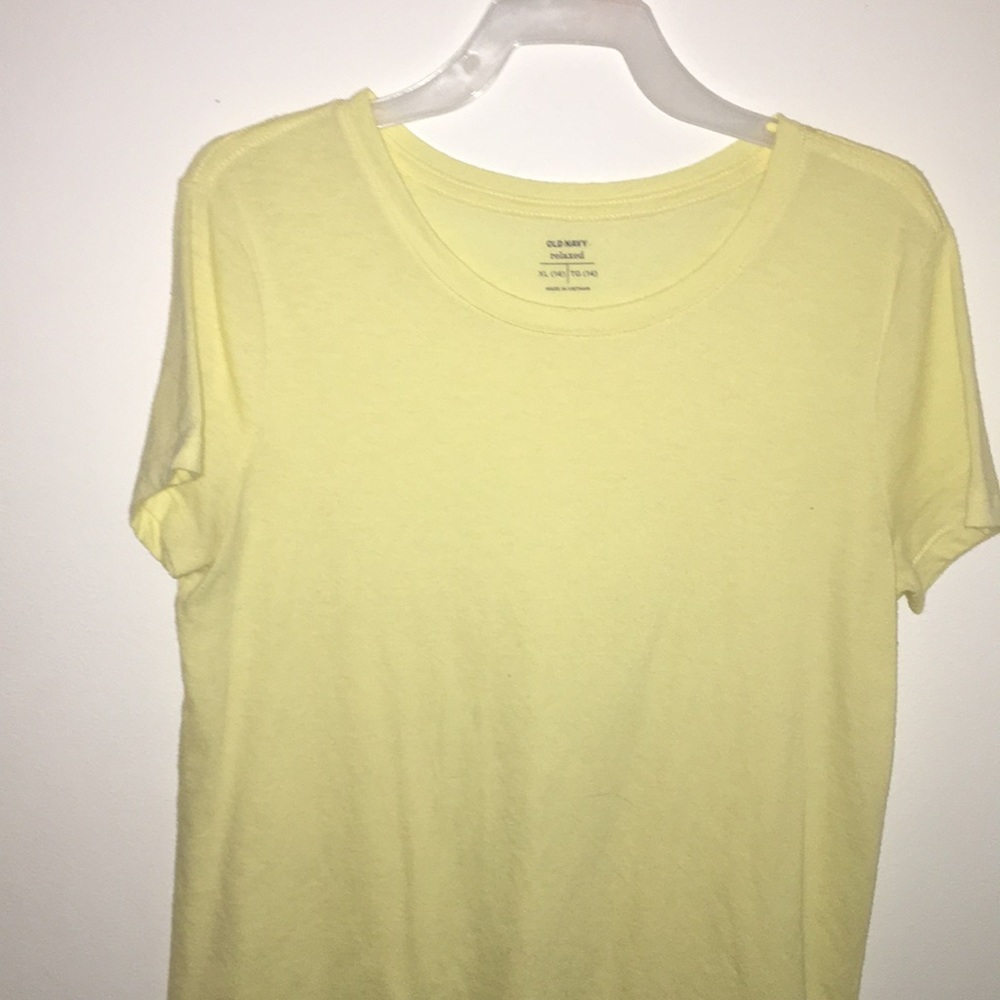 Pastel yellow shirt